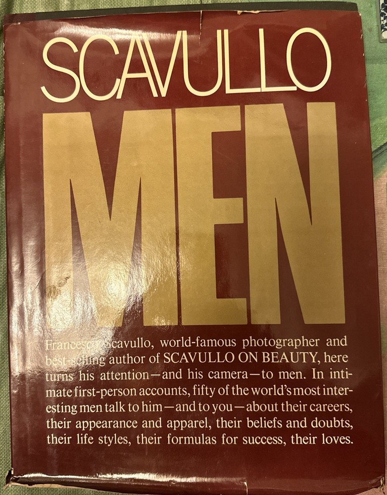 Scavullo on Men Hardcover Francesco Scavullo 1977