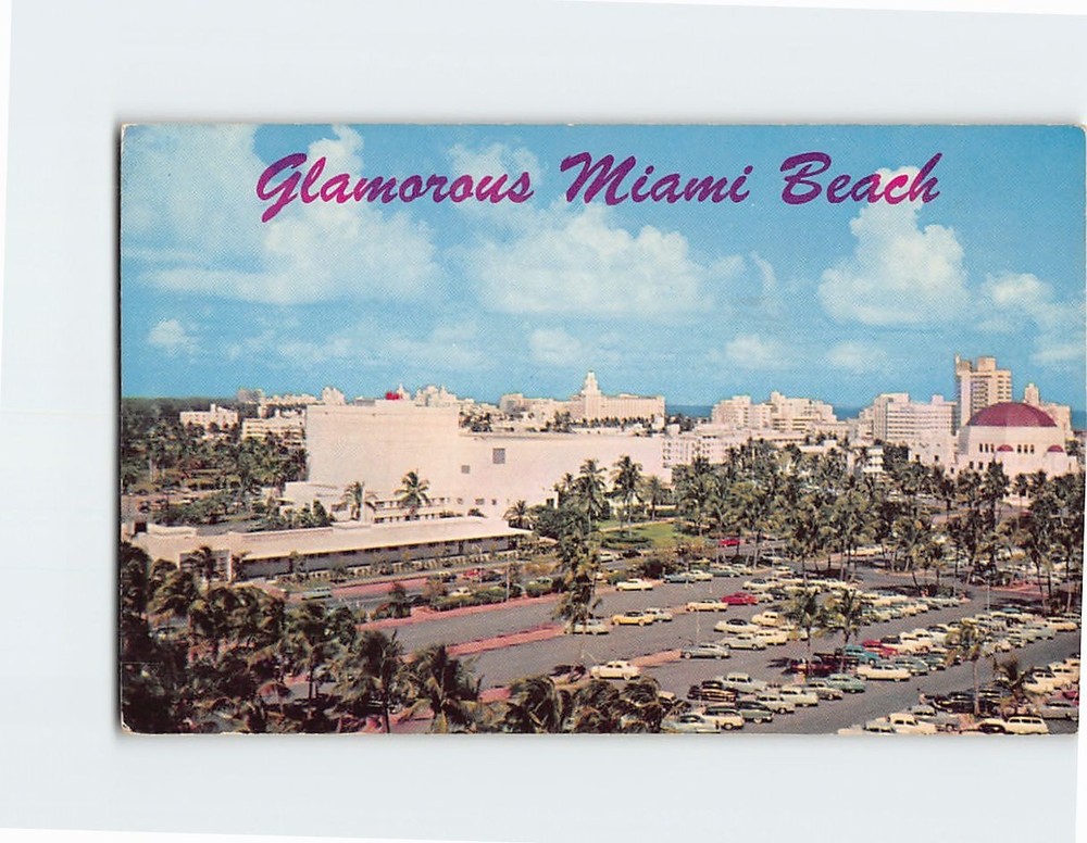 Postcard Auditorium Glamorous Miami Beach Florida USA