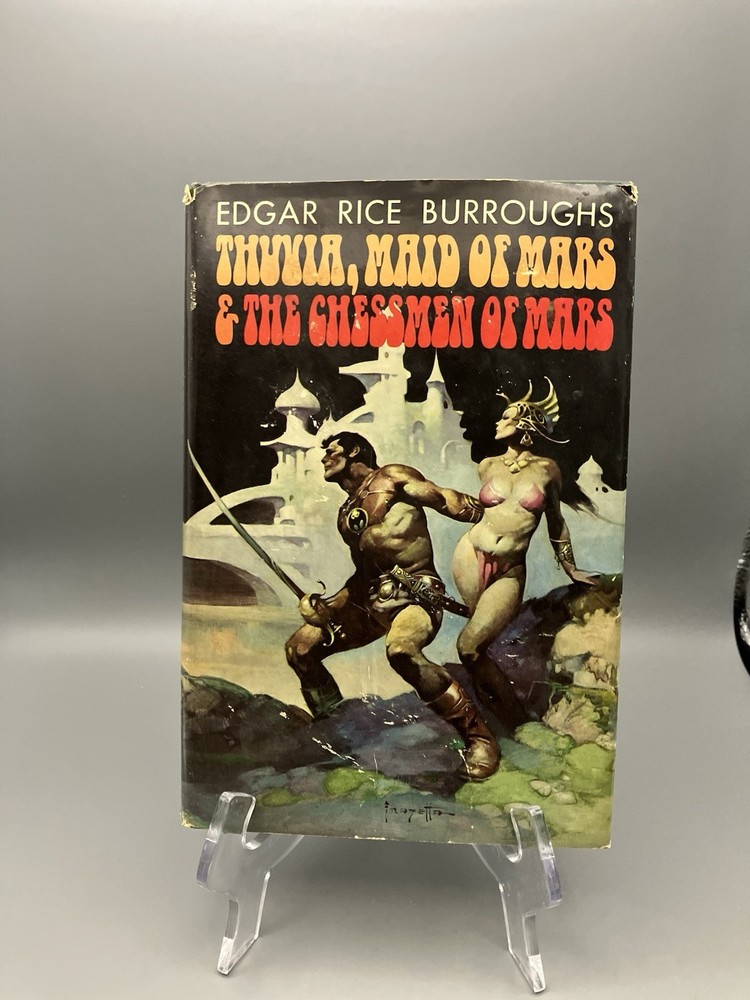 Thuvia Maid Of Mars & The Chessmen Of Mars Edgar Rice Burroughs Hardcover DJ BCE