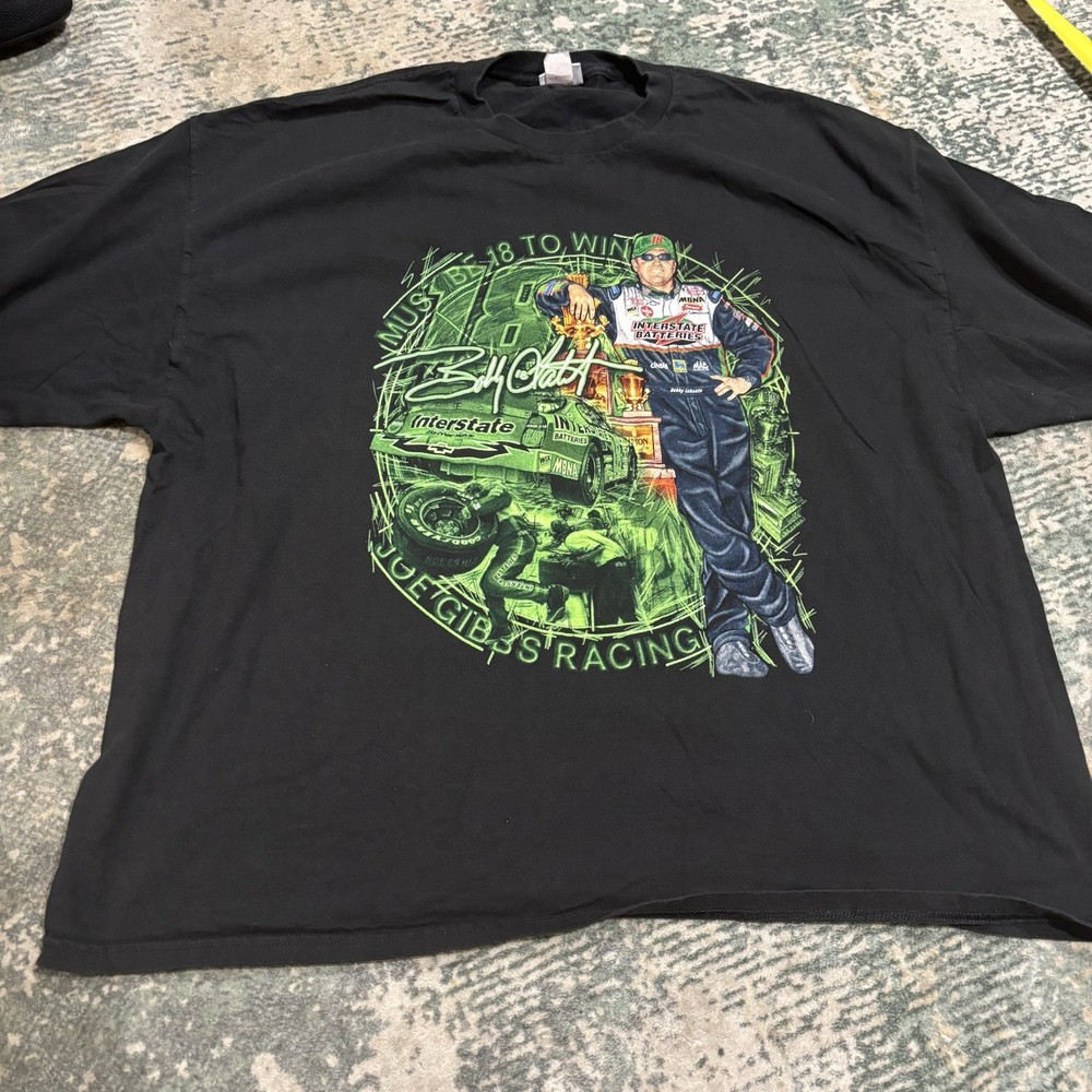 Bobby Labonte   #18- NASCAR 2003 - Black Shirt - 2 Sided - 4XL - Chase Authentic