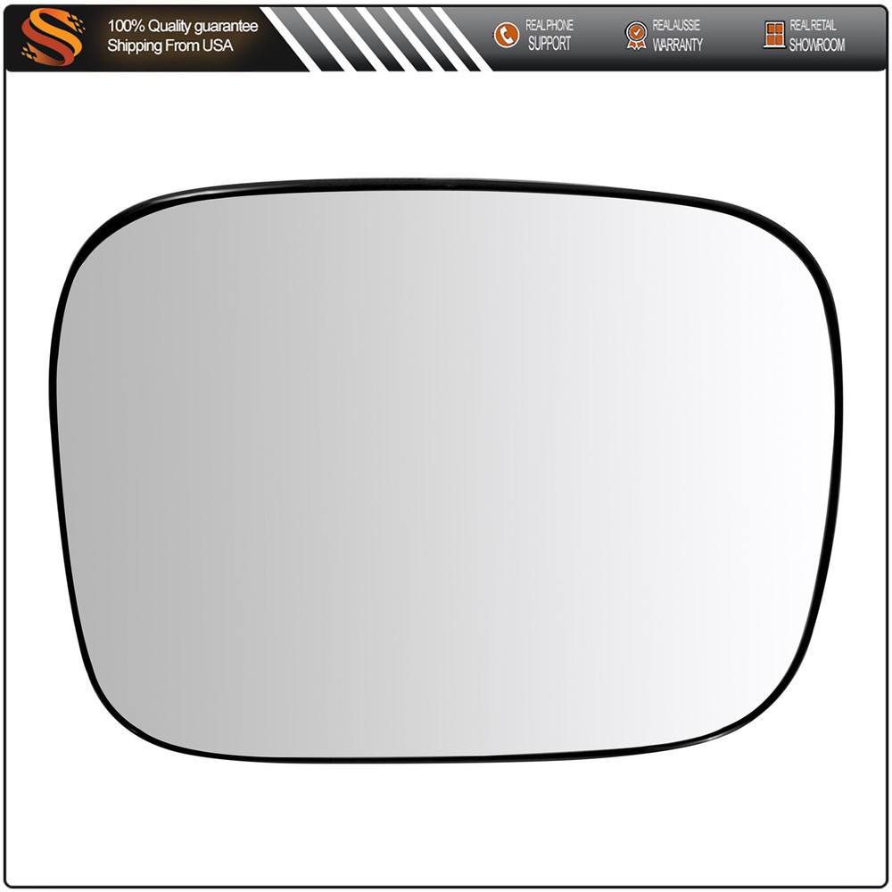 Heated Left Driver Side Mirror Glass with Plate for Volvo XC70 XC90 2008-2016