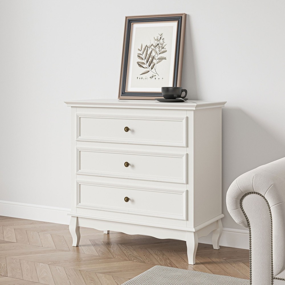 3-Drawer Storage Dresser for Bedroom or Closet Organization
