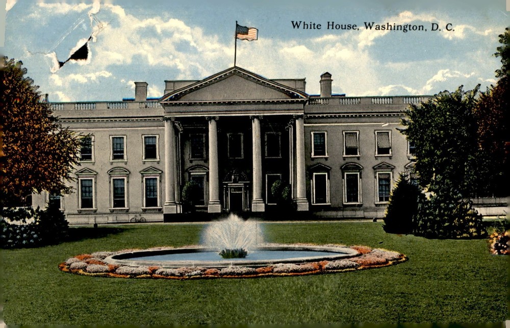 White House, Washington, D.C. - History and Restoration Postcard