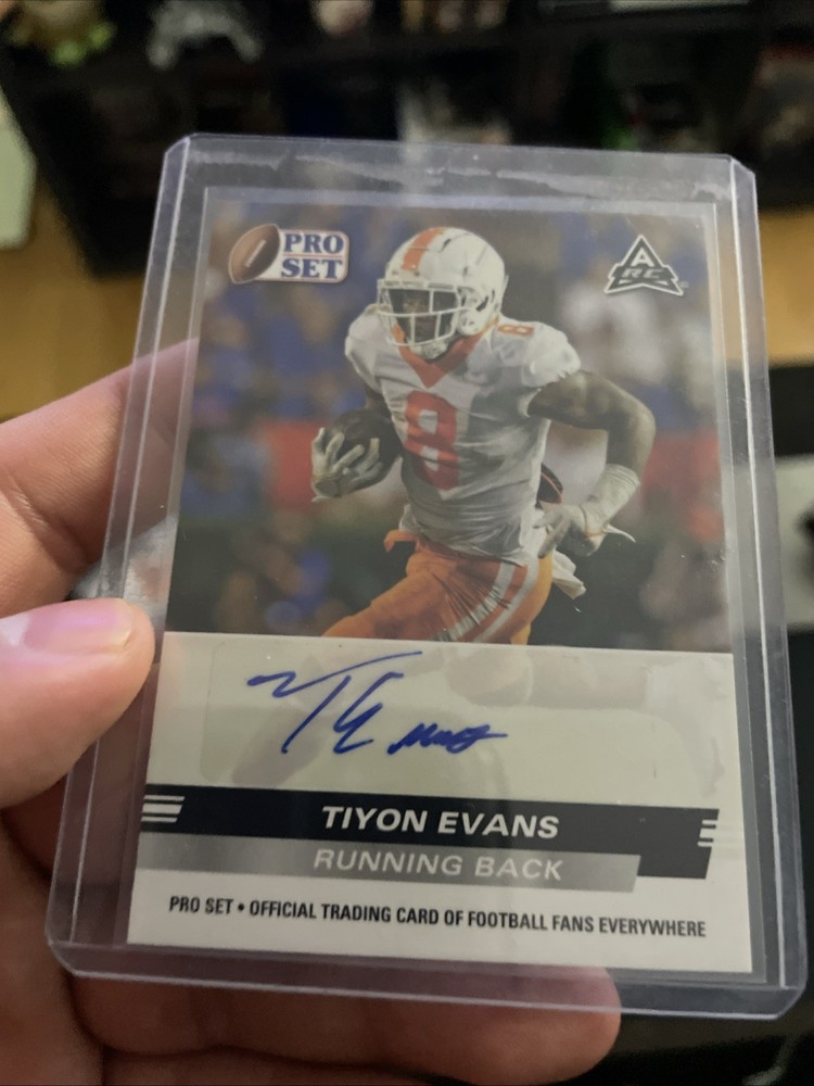 2022 Leaf Pro Set Draft - Autographs Tiyon Evans #PSA-TE1 (AU, RC)