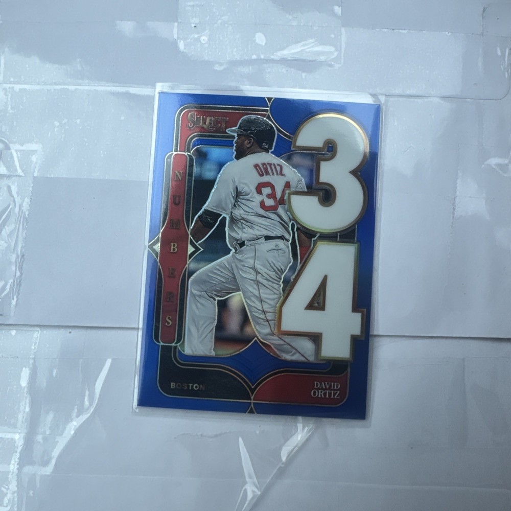 2025 Panini Select DAVID ORTIZ Numbers Blue Prizm /49 Red Sox
