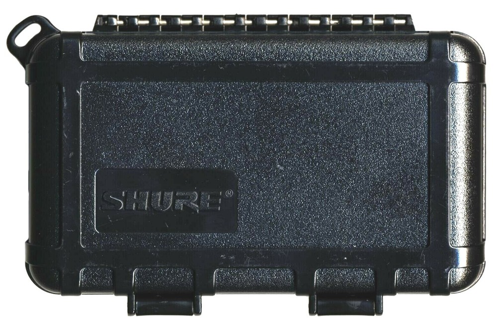 🌟 Shure Black Lavalier Microphone Travel Storage Case with Latches (6.25