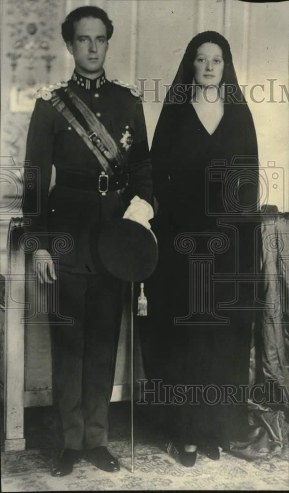 1934 Press Photo King Leopold and Queen of Belgium - tux08681
