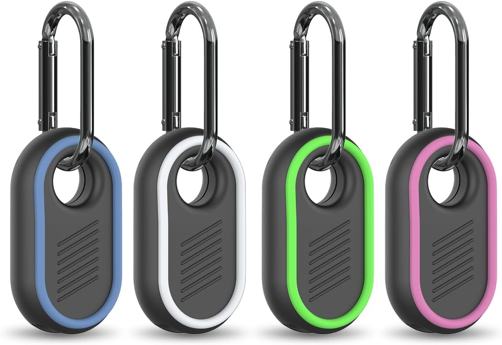 4 Pack Smart Tag Case Compatible for Samsung Galaxy SmartTag 2 (White/Blue/Green
