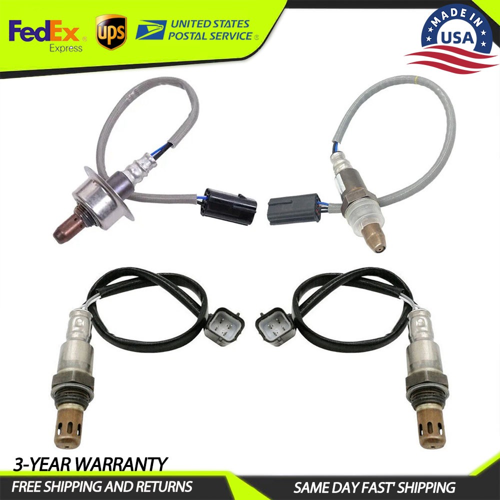 4X Oxygen Sensor Upstream+Downstream Sensor for 2009-2010 Nissan Murano 3.5L V6
