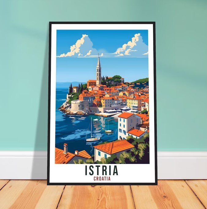 Istria Travel Print Croatia Wall Art Wall Hanging Home Décor