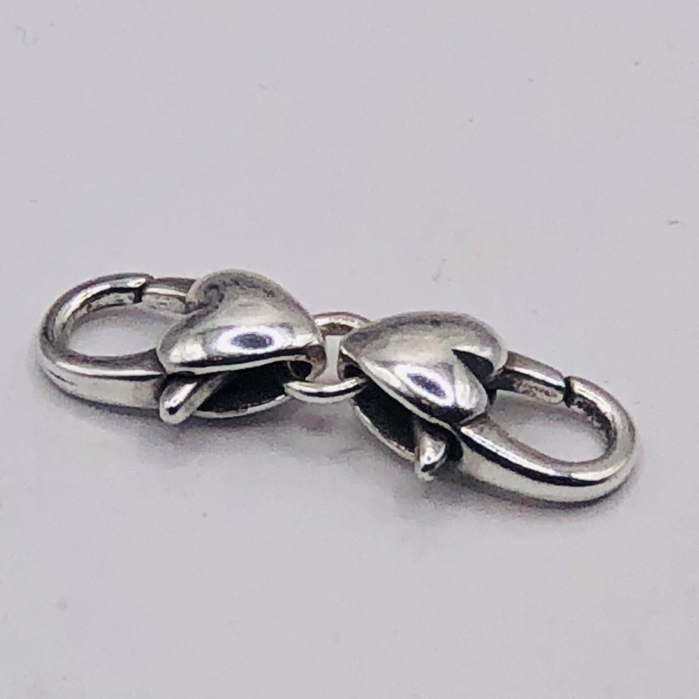 1   BRIGHTON DOUBLE HEART EXTENDER LOBSTER CLASP HOOK   NWOT  (1). approx 1”