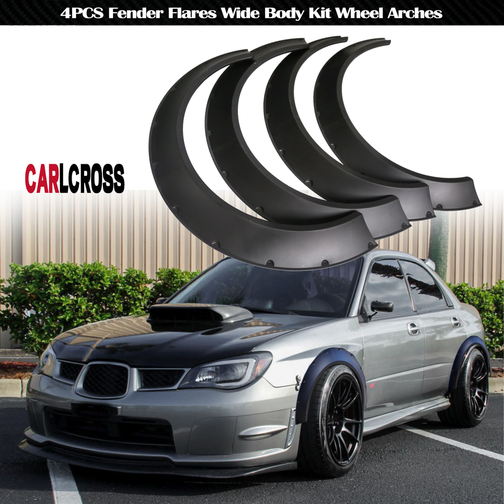 Fender Flares Over Wide Wheel Arches Flexible For Subaru Impreza WRX STI 33