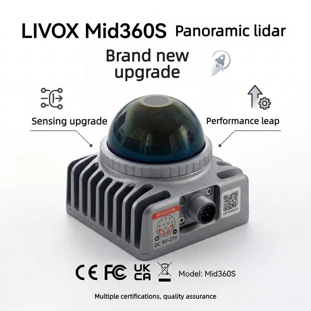 New Livox Mid-360S LiDAR Sensor 3D Laser Scanner 360° FOV for Robotics SLAM AMR
