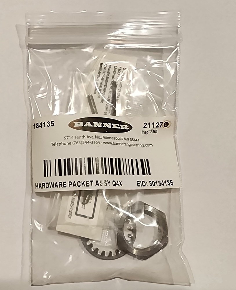 Banner 184135 HARDWARE PACKET ASSY Q4X