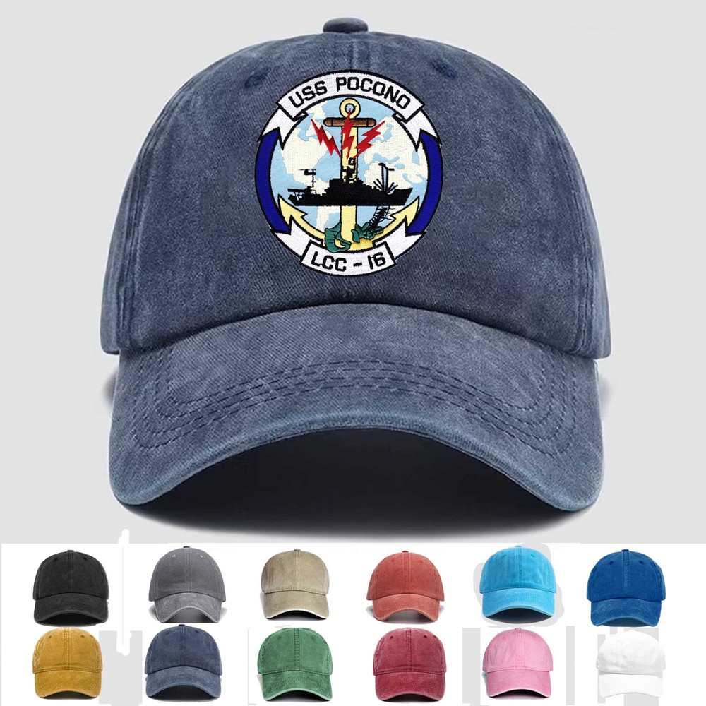 Custom Personalization Embroidered Hat LCC-16 USS Pocono, Veteran Cap, Gift Idea