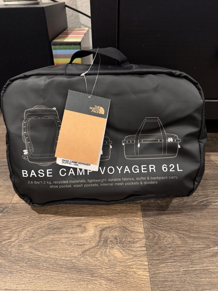 The North Face Base Camp Voyager 62L Durable Travel Duffel Bag