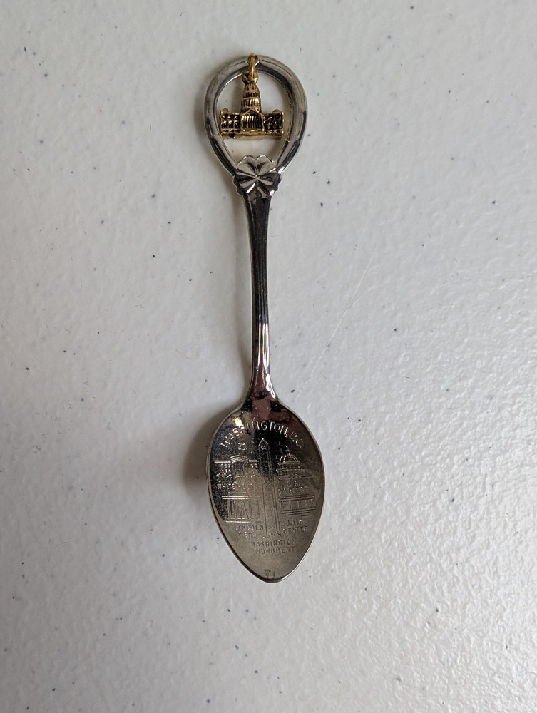 Vintage Washington D.C. Souvenir Spoon US Capitol White House Washington