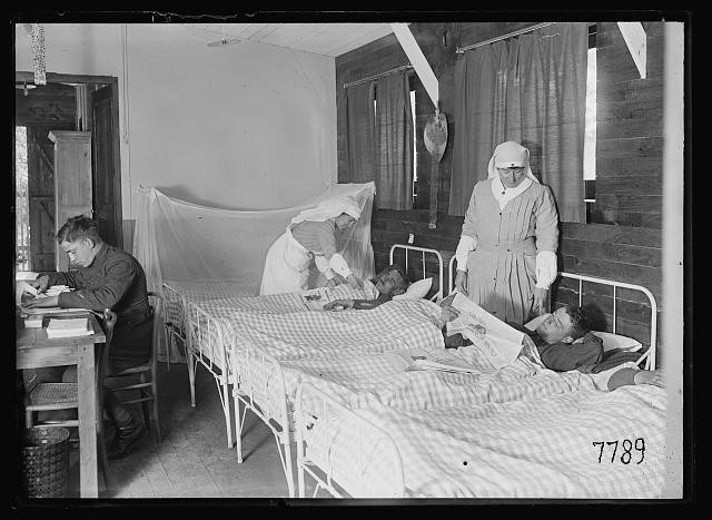 Dijon France 1918 American Red Cross First Aid Station Infirmary Nurse