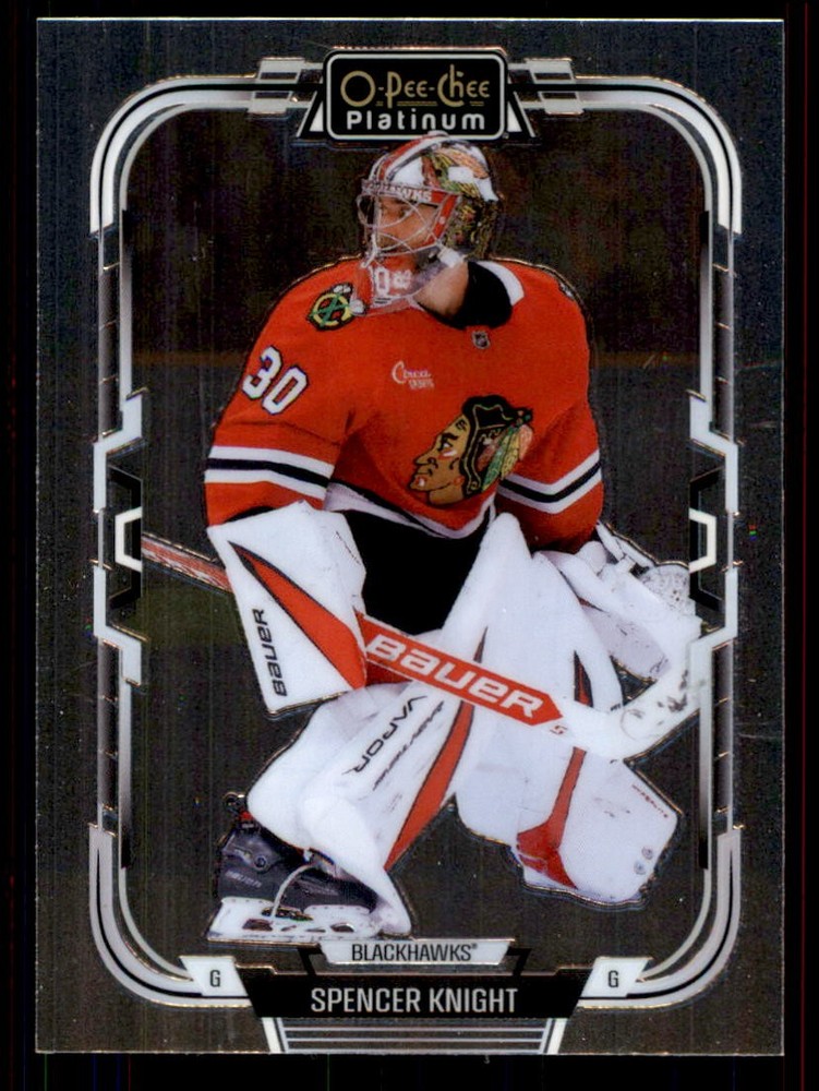 2025-26 O-Pee-Chee Platinum #26 Spencer Knight Chicago Blackhawks