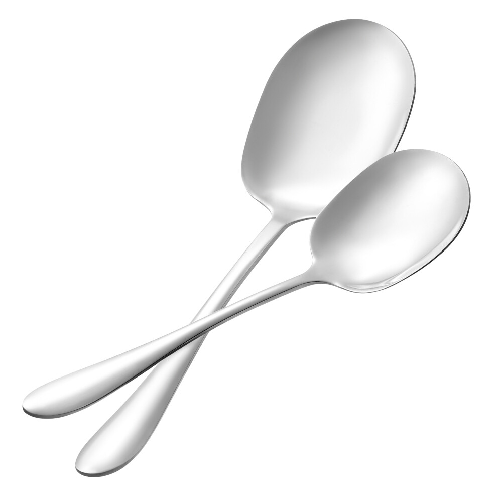 2pcs Dinner Serving Spoon Pasta Spoon Rice Spoons Buffet Serving Spoon
