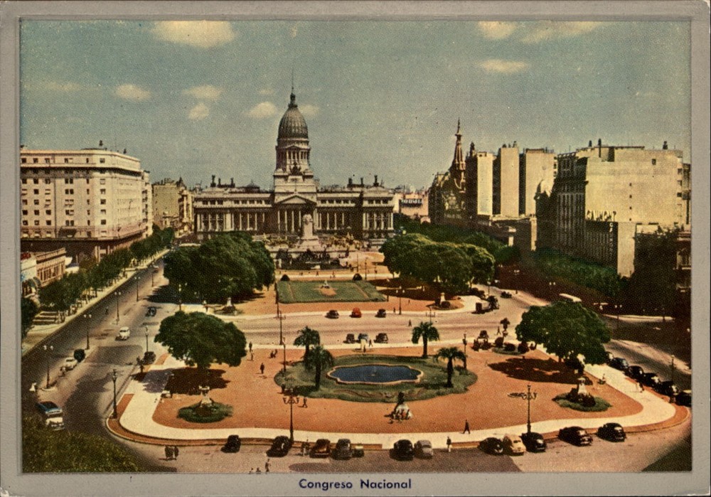 National Congress Building Buenos Aires Argentina vintage postcard m770