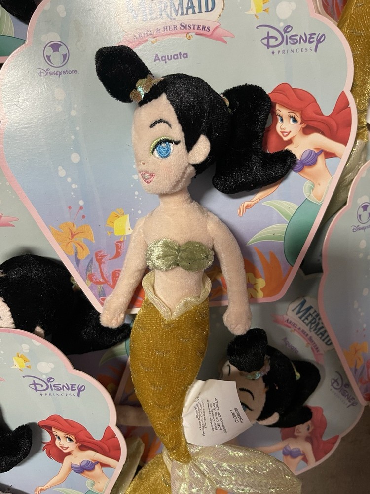 Little Mermaid Ariel & Her Sisters Aquatta Doll Figure Plus  Disney Store NEW 9”