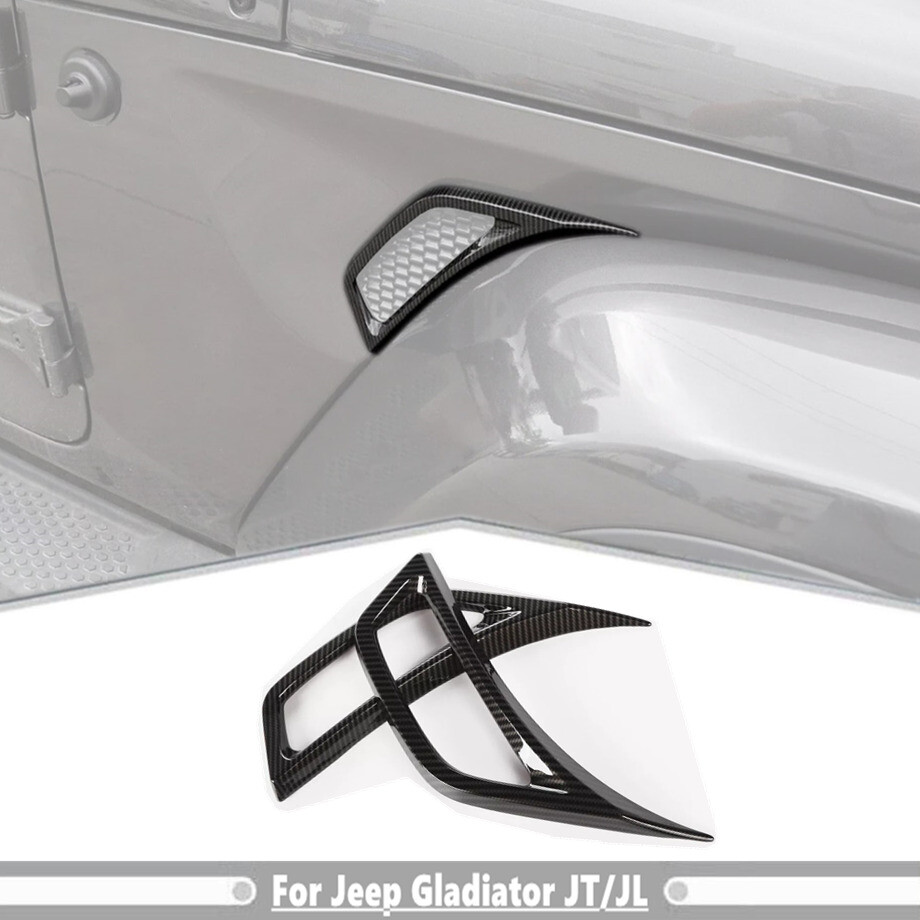 Jeep Gladiator JT JL 18-25 Carbon Fiber Hood Vent Trim Cover  