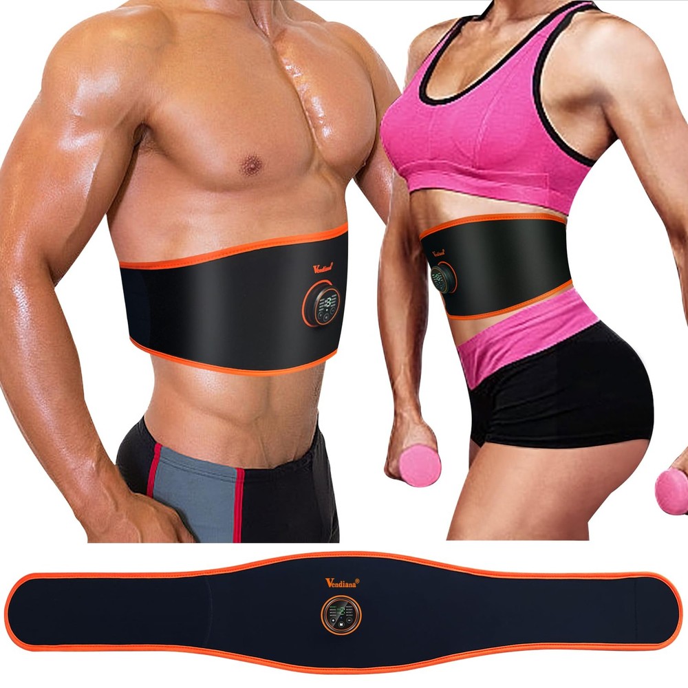 ABS Stimulator Muscle Toner Flex Fitness Belt for Waist Trimming FDA Cleared-image