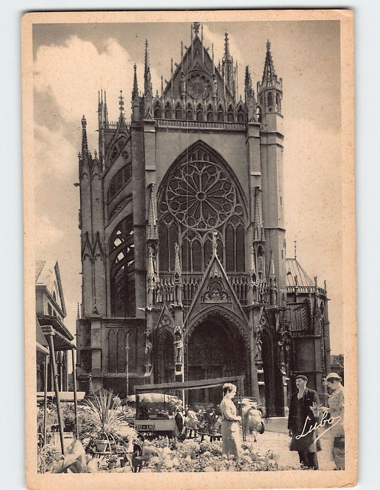 Postcard Portal Of Metz Cathedral France