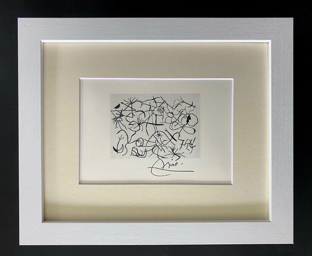 🔥 Joan Miro | Vintage 1958 Signed Colorful Print | Mounted and Framed Buy Now!!