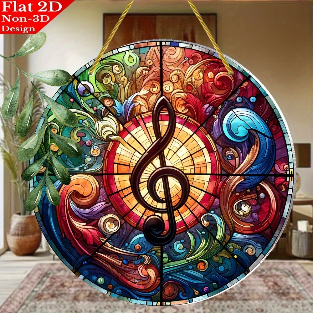 Treble Clef Suncatcher for Music Decor