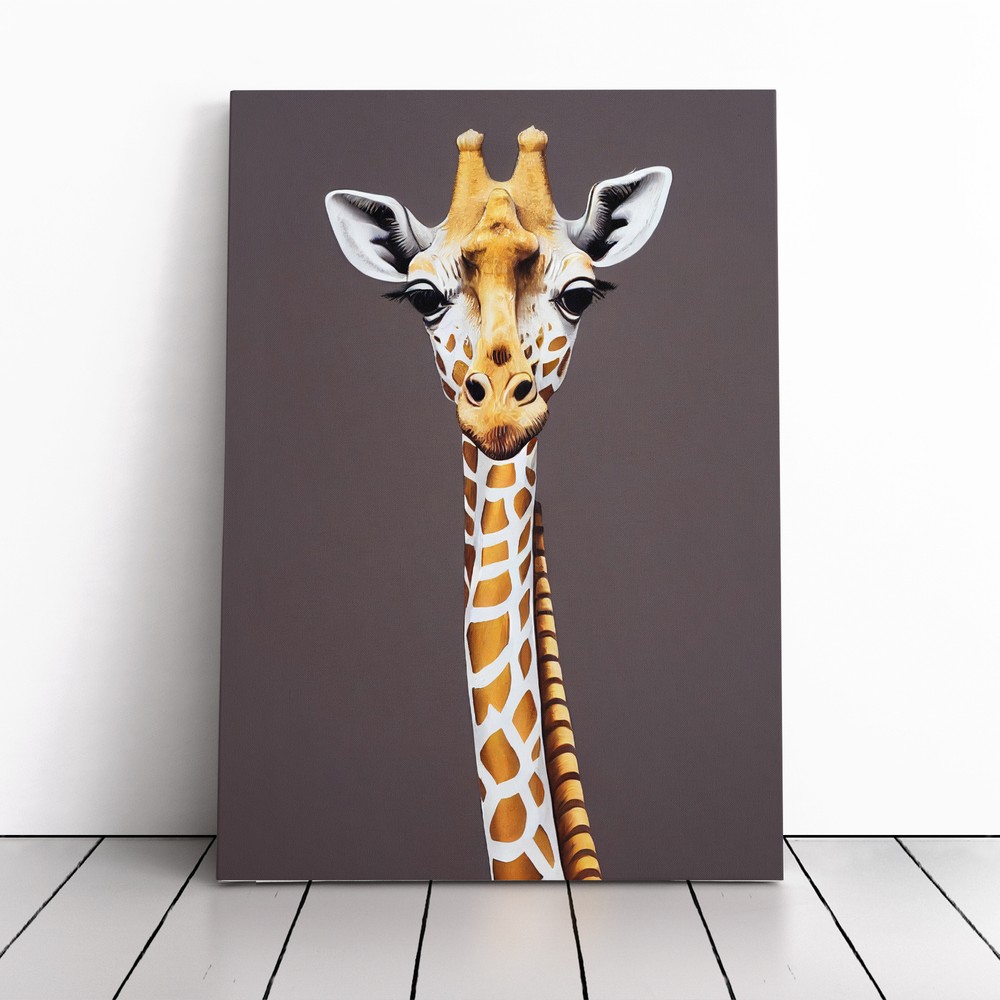 Giraffe Urban Canvas Wall Art Print Framed Picture Decor Living Room Bedroom