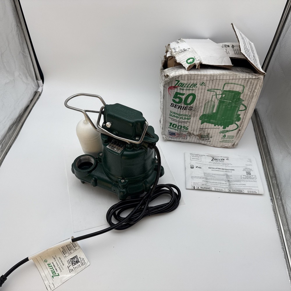 Zoeller 1/3 HP Submersible Pump 43 GPM Heavy Duty