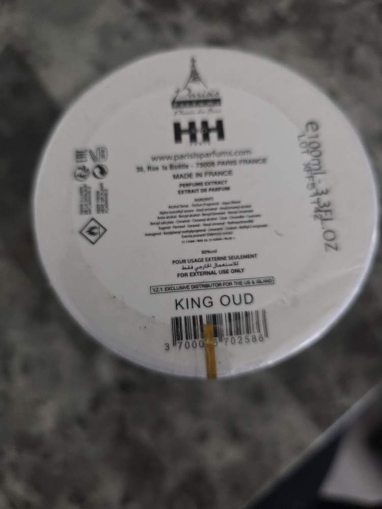 H and H King Oud  For Men  Extrait de Parfum Spray 3.4 fl oz