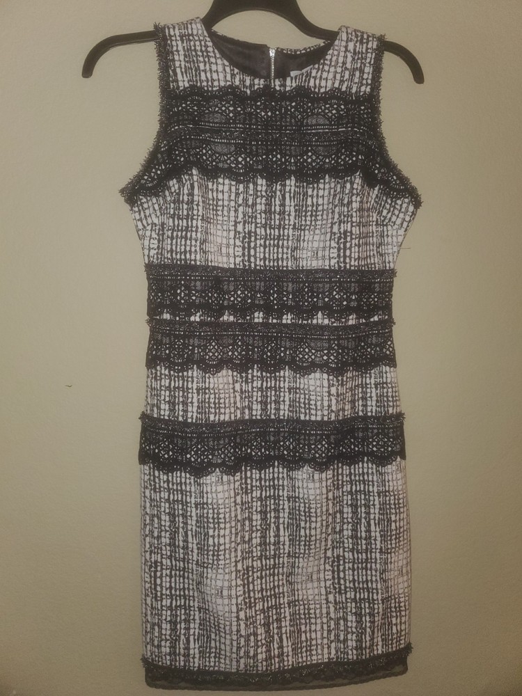 New york & Company.Black And White  Dress XS