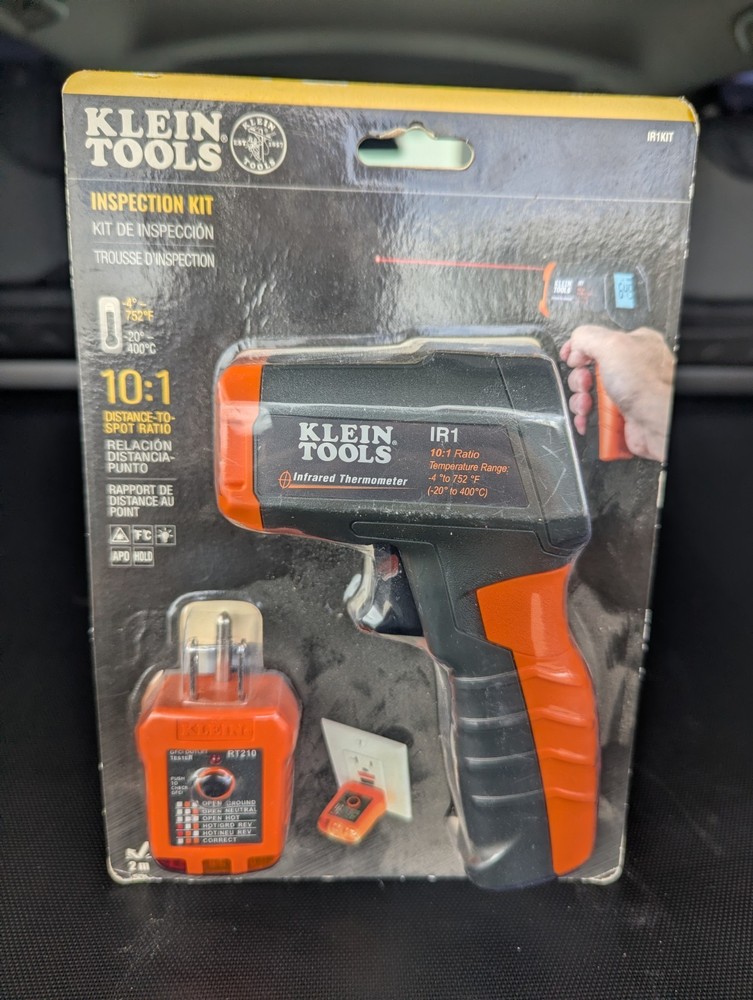 Klein Tools Infrared Thermometer Inspection Kit Digital Display -4 to 752°F 10:1