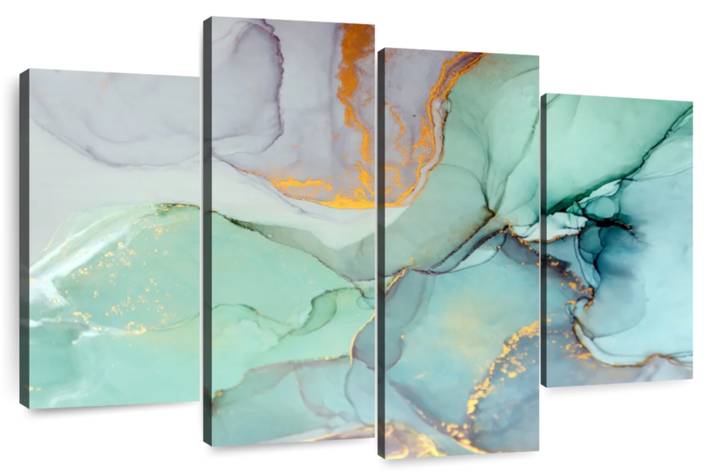 Green Bronze Abstract Wall Art