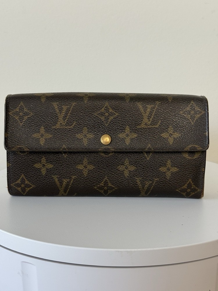 Louis Vuitton Porte Monnaie Monogram Pochette Credit Long Wallet