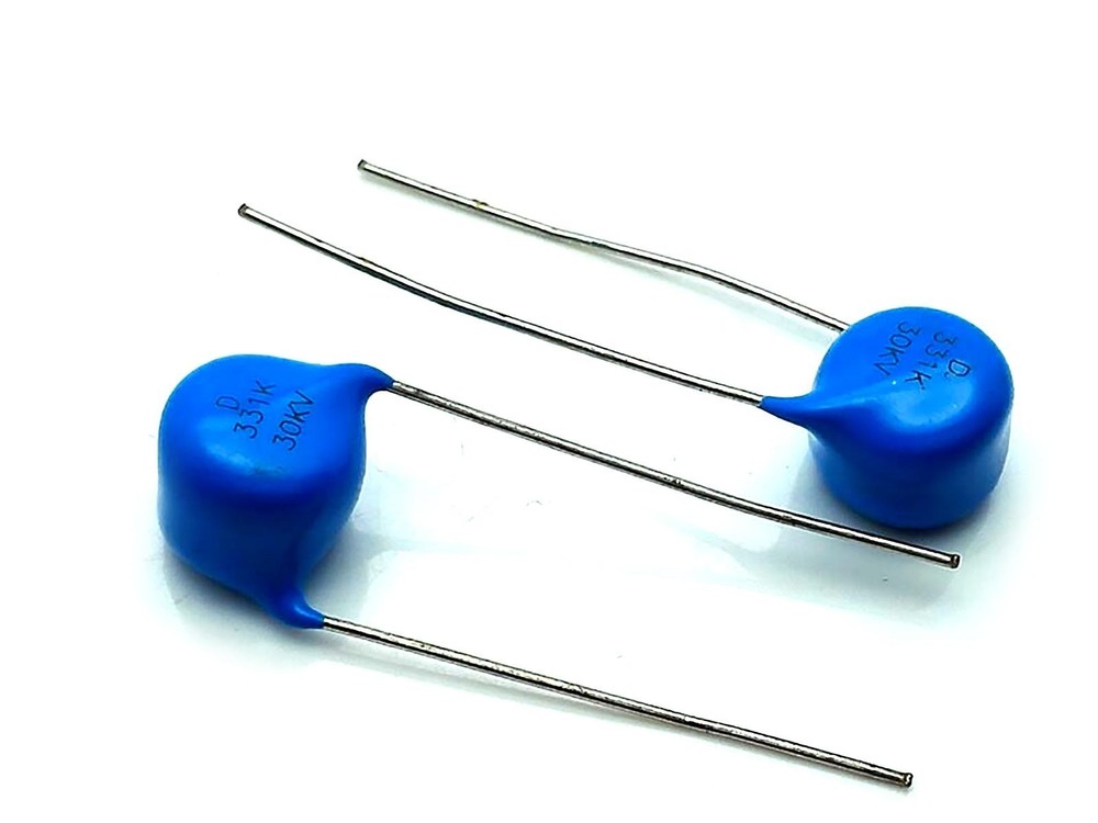 US Stock 5pcs High Voltage Ceramic Disc Capacitors 330pf 0.33nf 331 30000V 30KV