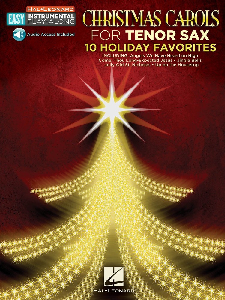 Christmas Carols 10 Holiday Favorites Tenor Sax Easy Sheet Music Song Book Audio