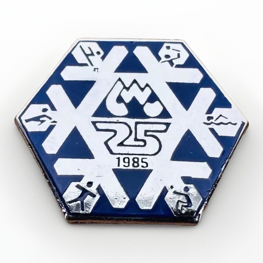Snowflake Winter Sports 1985 Lapel Hat Pin BI