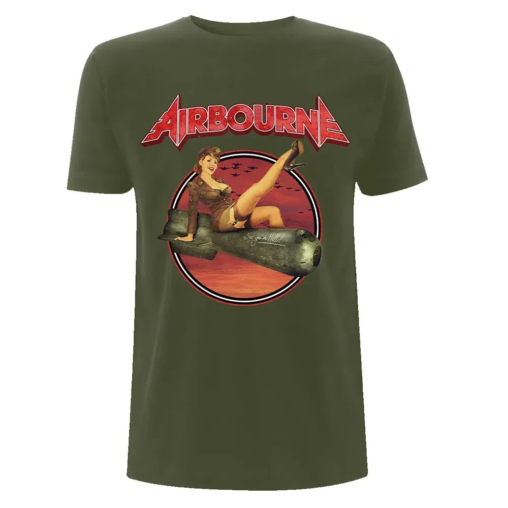 Airbourne band Green Unisex Cotton S-5XL T-shirt NA284