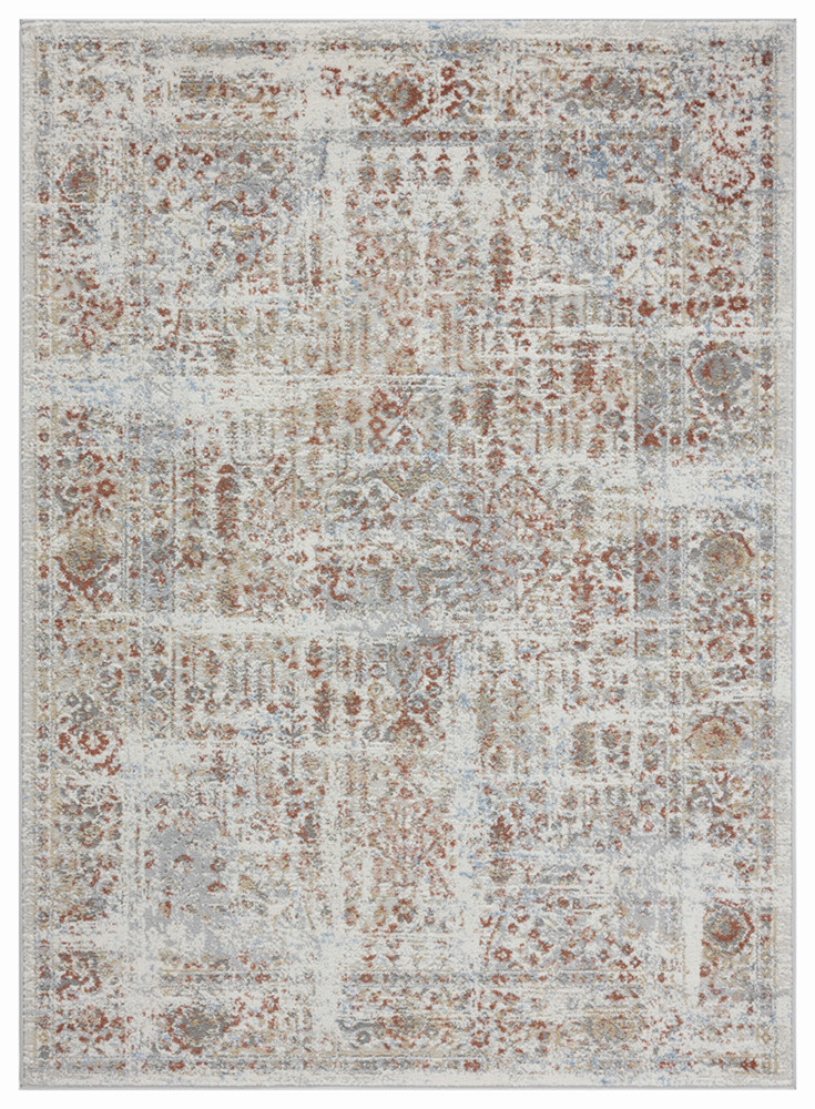 Brown Lined Scratches Faded Abstract Area Rug 4540 20558 - Aprx 5' 3