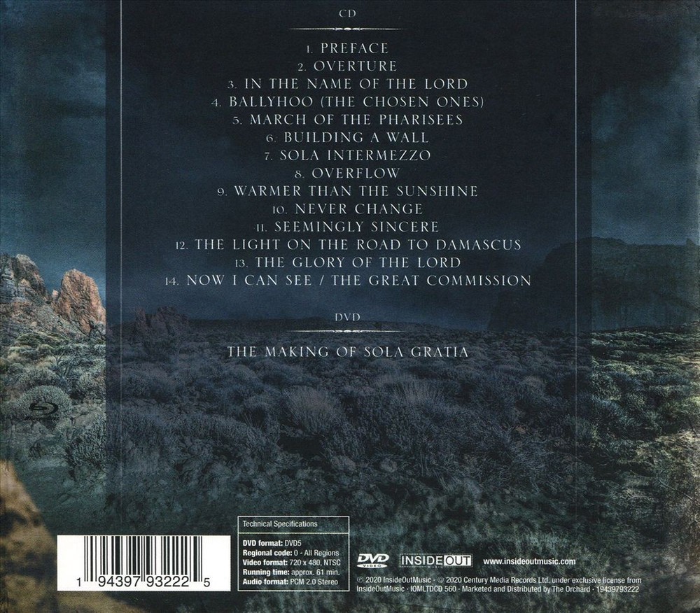 Neal Morse Sola Gratia New Cd & Dvd