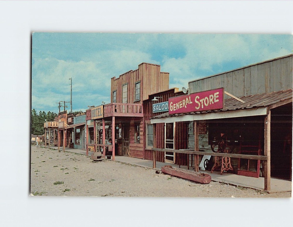 Postcard Rockerville Gold Town Rockerville South Dakota USA