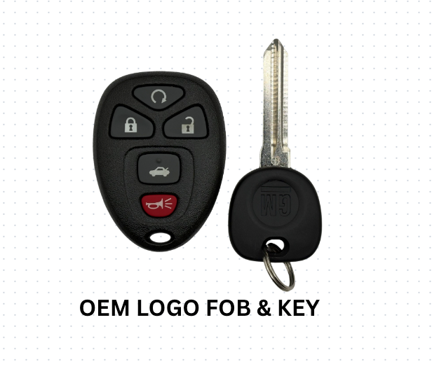 OEM 5 BUTTON FOB & KEY BUNDLE 2006-2012 CHEVY IMPALA KEYLESS REMOTE FOB OUC60270