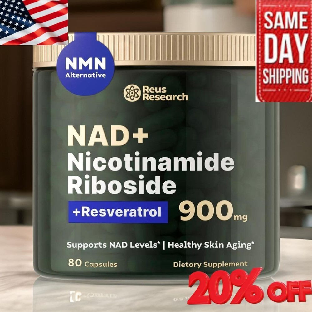 NAD+ Supplement for Anti Aging Energy   Booster Nicotinamide Riboside (pack 1)