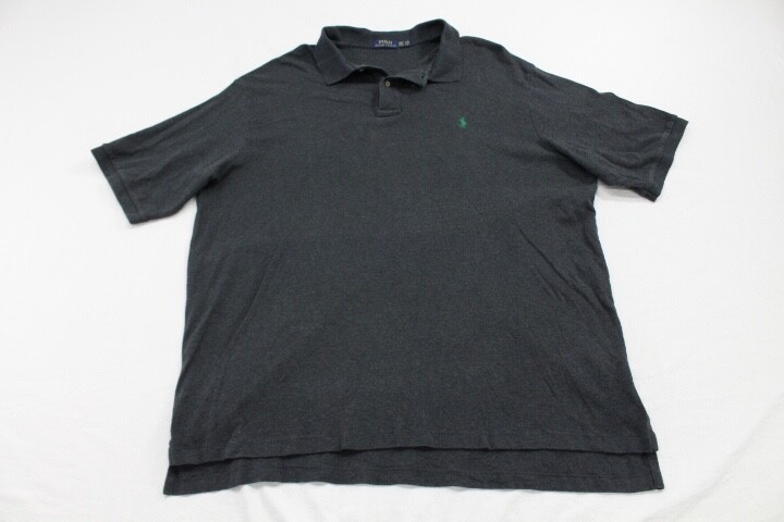 Polo Ralph Lauren Mens 2XLT Tall Dark Grey Shirt Green Pony