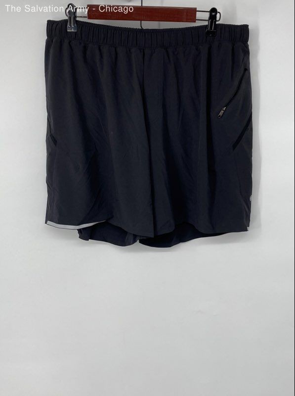 Lululemon Mens Black Elastic Waist Activewear Athletic Shorts Size XL