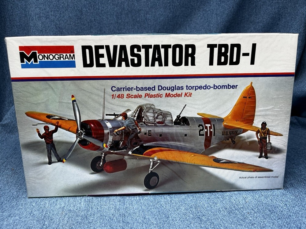 Monogram Devastator TBD-1 Douglas Torpedo Bomber 1/48 Scale Plastic Model Kit